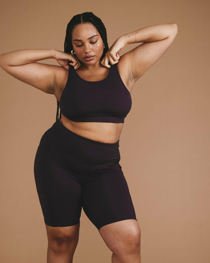Next-to-Naked Racerback Sports Bra - Purple Jewel | Universal Standard