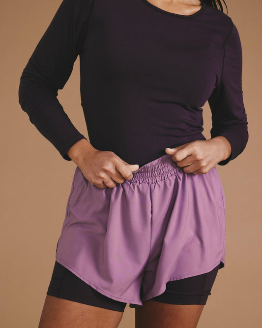 Rebel Active Shorts - Purple/Purple Jewel | Universal Standard