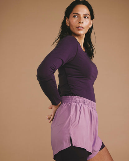 Rebel Active Shorts - Purple/Purple Jewel | Universal Standard