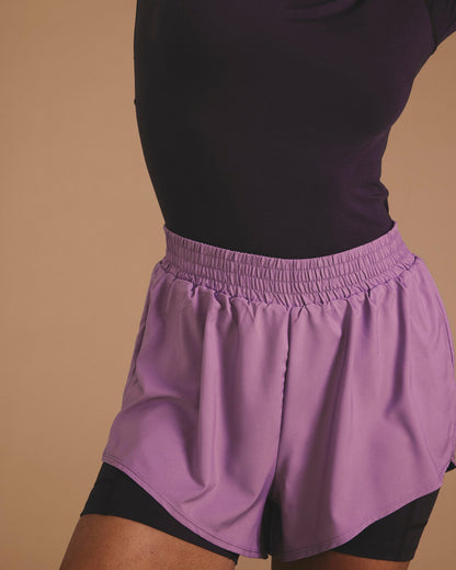 Rebel Active Shorts - Purple/Purple Jewel | Universal Standard