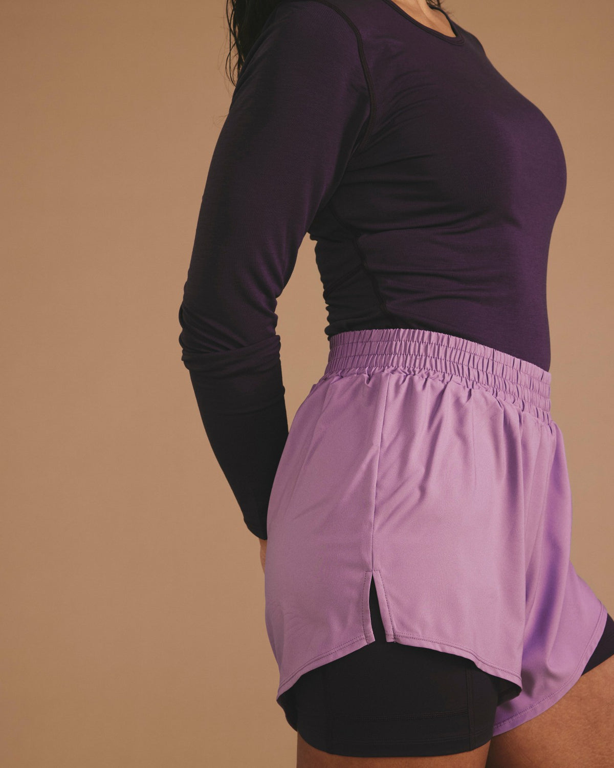 Rebel Active Shorts - Purple/Purple Jewel | Universal Standard