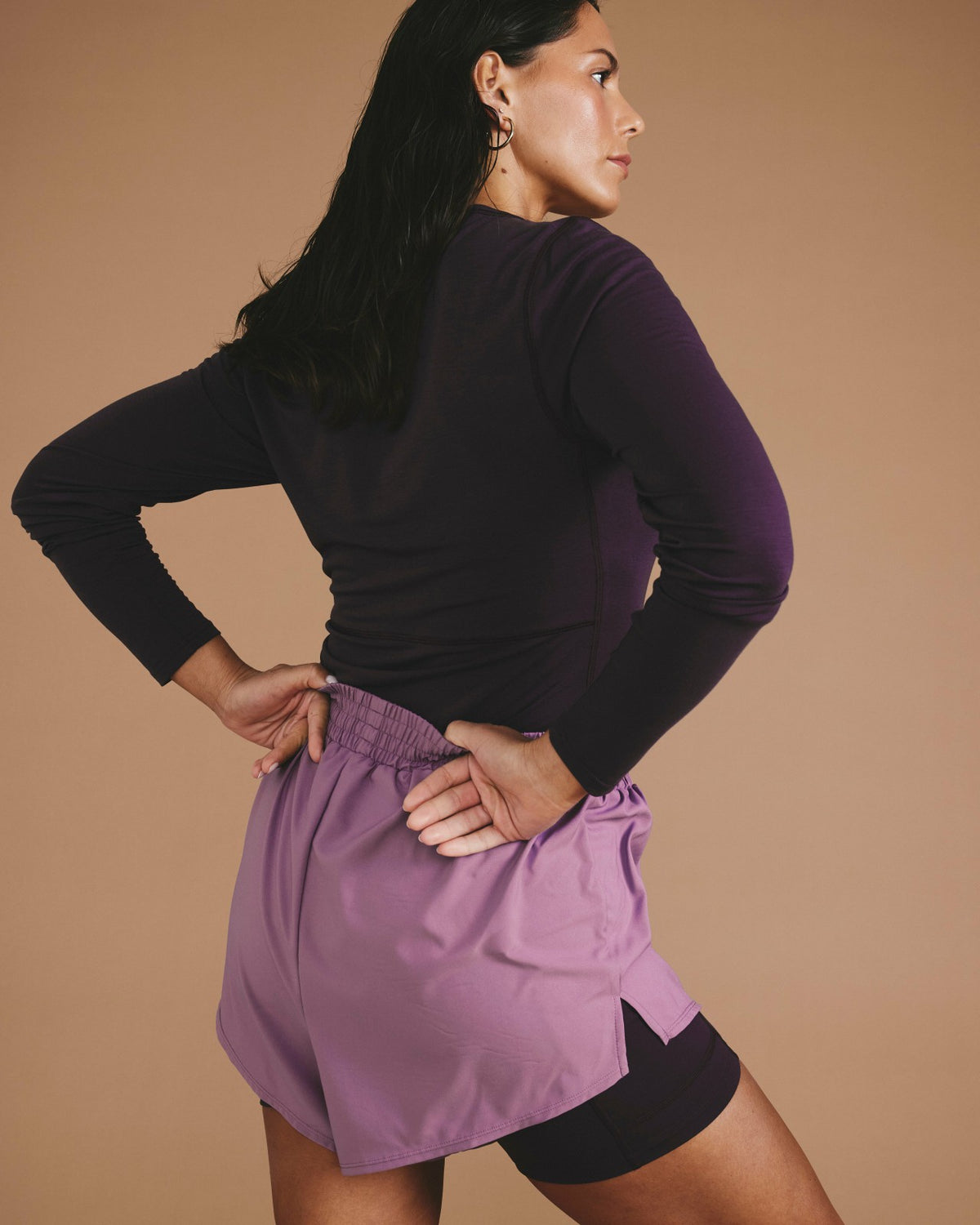 Rebel Active Shorts - Purple/Purple Jewel | Universal Standard