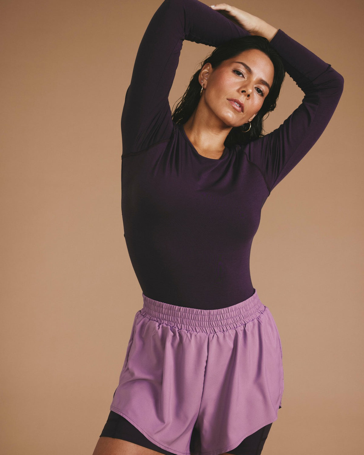 Rebel Active Shorts - Purple/Purple Jewel | Universal Standard