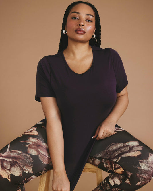 Mia Movement Tee - Purple Jewel | Universal Standard
