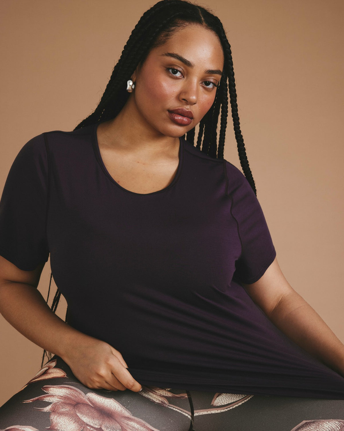 Mia Movement Tee - Purple Jewel | Universal Standard