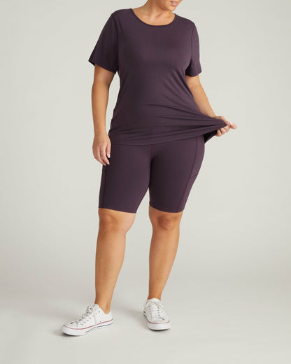 Mia Movement Tee - Purple Jewel | Universal Standard