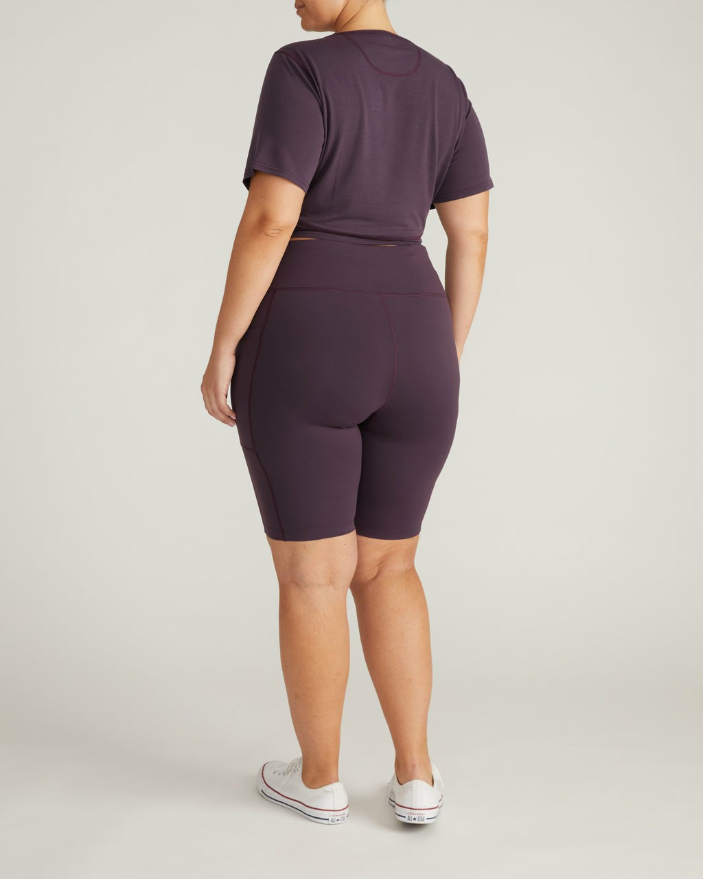 Next-to-Naked Bike Shorts - Purple Jewel | Universal Standard