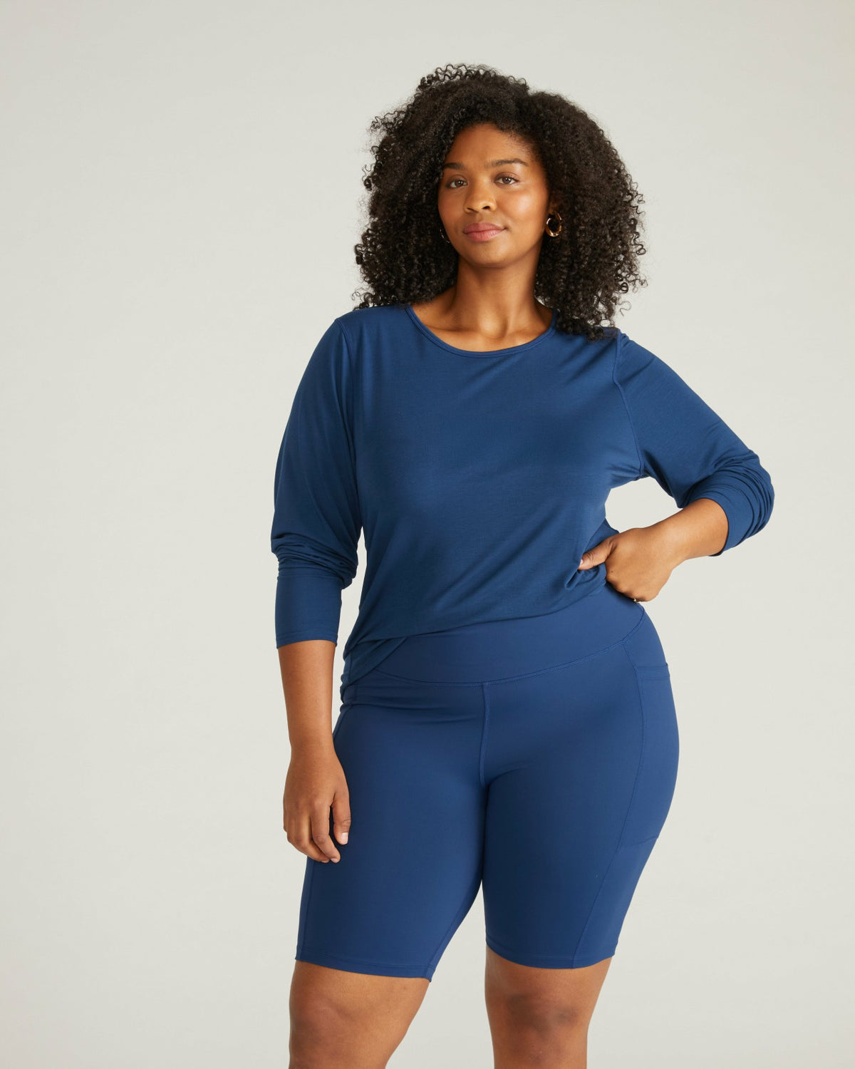 Next-to-Naked Bike Shorts - Pageant Blue | Universal Standard