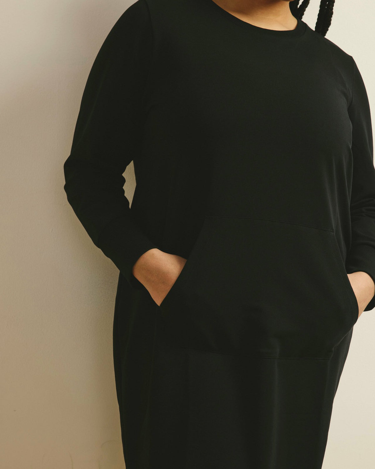 Bree Sweatshirt Dress - Black | Universal Standard