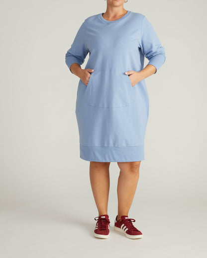 Bree Sweatshirt Dress - Graceful Blue | Universal Standard
