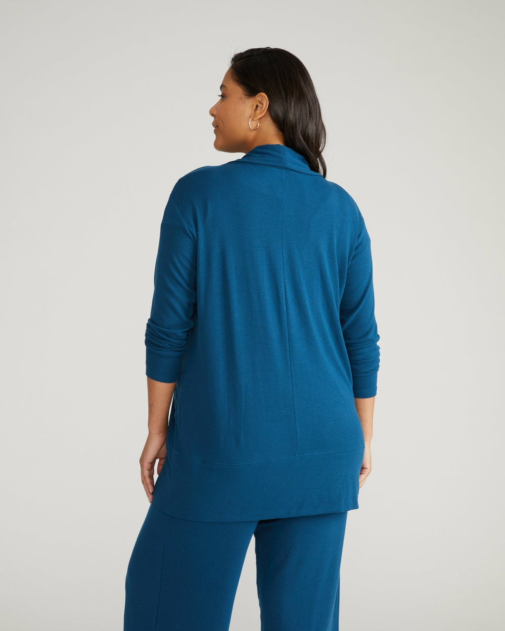 TravelKnit Minimalist Cardigan - Blue Teal | Universal Standard