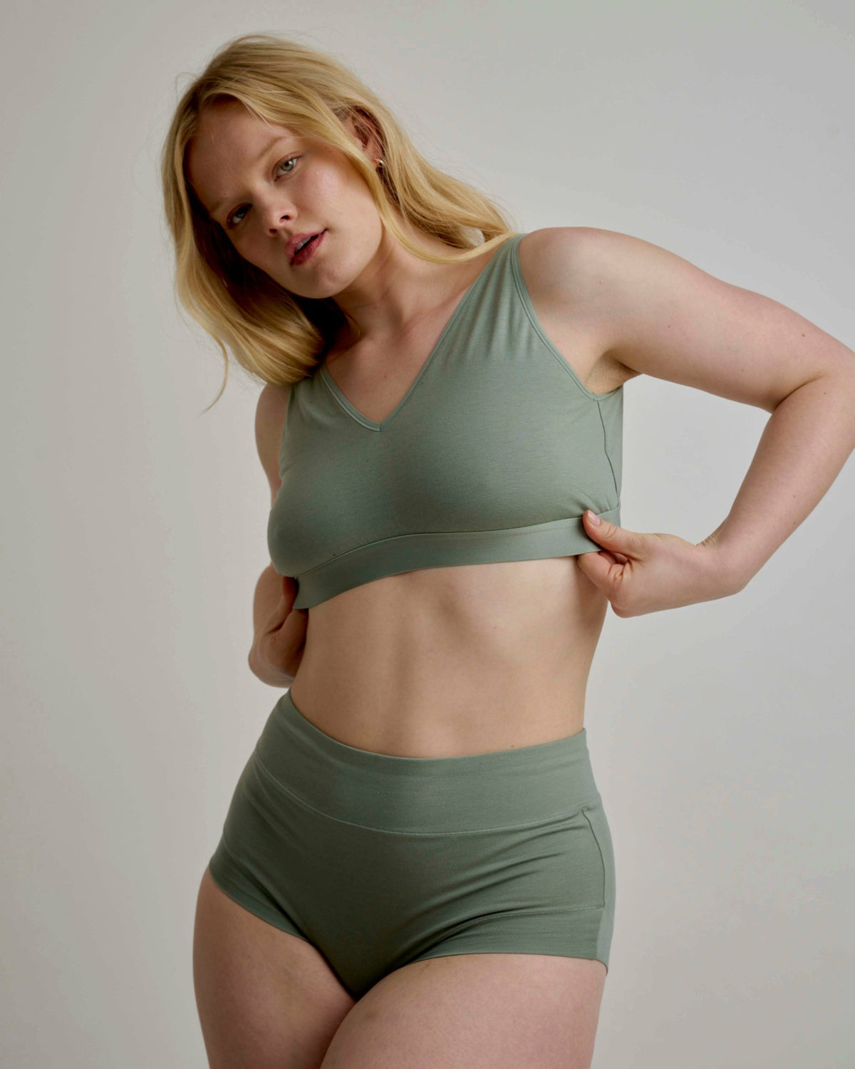 UltimateS Super Full Coverage High Rise Brief - Sage | Universal Standard