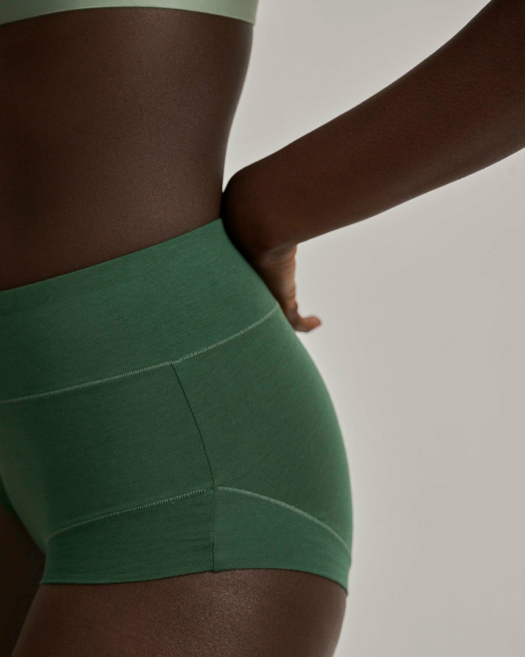 UltimateS Super Full Coverage High Rise Brief - Forest Green | Universal Standard