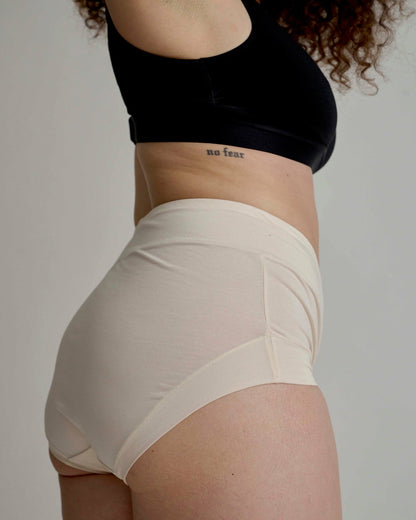 UltimateS Super Full Coverage High Rise Brief - Porcelain | Universal Standard
