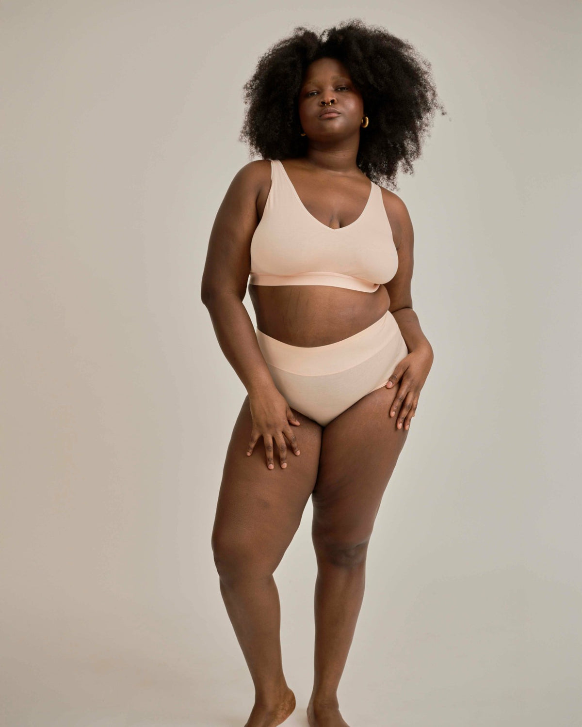 UltimateS Super Full Coverage High Rise Brief - Peach | Universal Standard