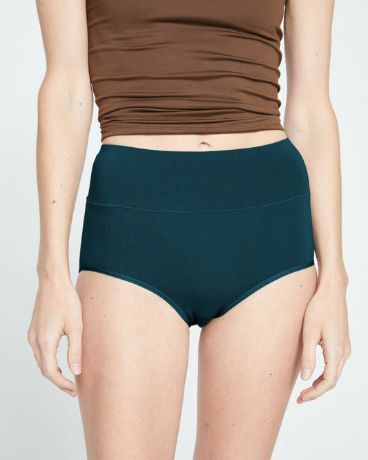 UltimateS Full Coverage High Rise Brief - Deep Sea | Universal Standard