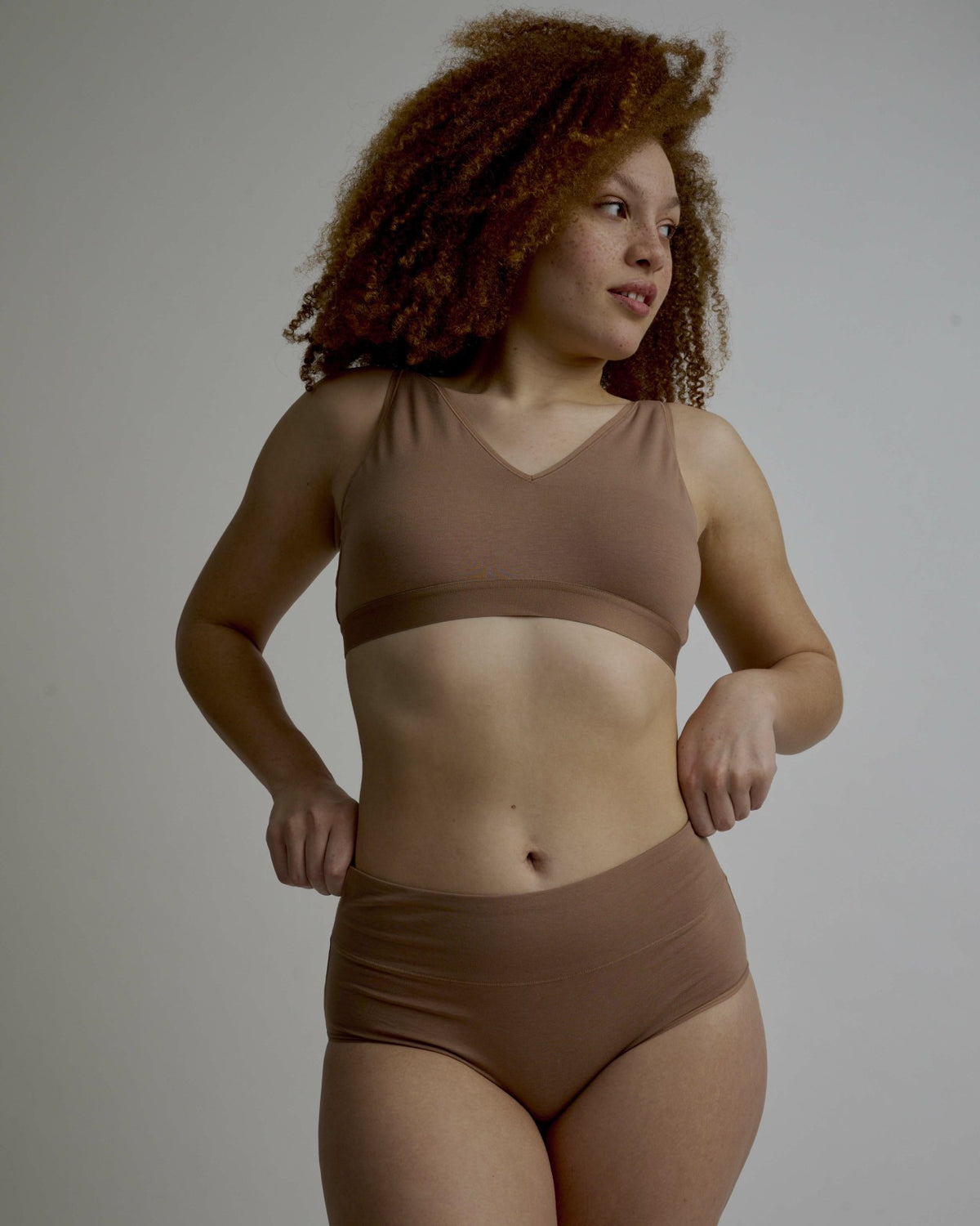 UltimateS Full Coverage High Rise Brief - Spice | Universal Standard