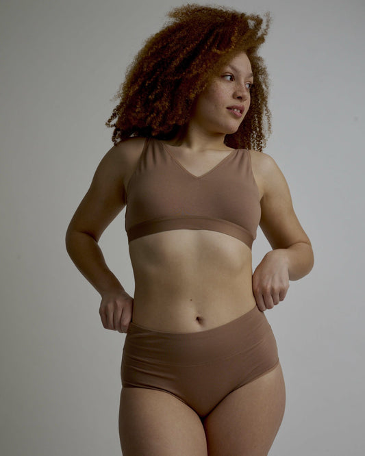 UltimateS Full Coverage High Rise Brief - Spice | Universal Standard