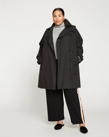 Derjon Trench Coat - Black | Universal Standard