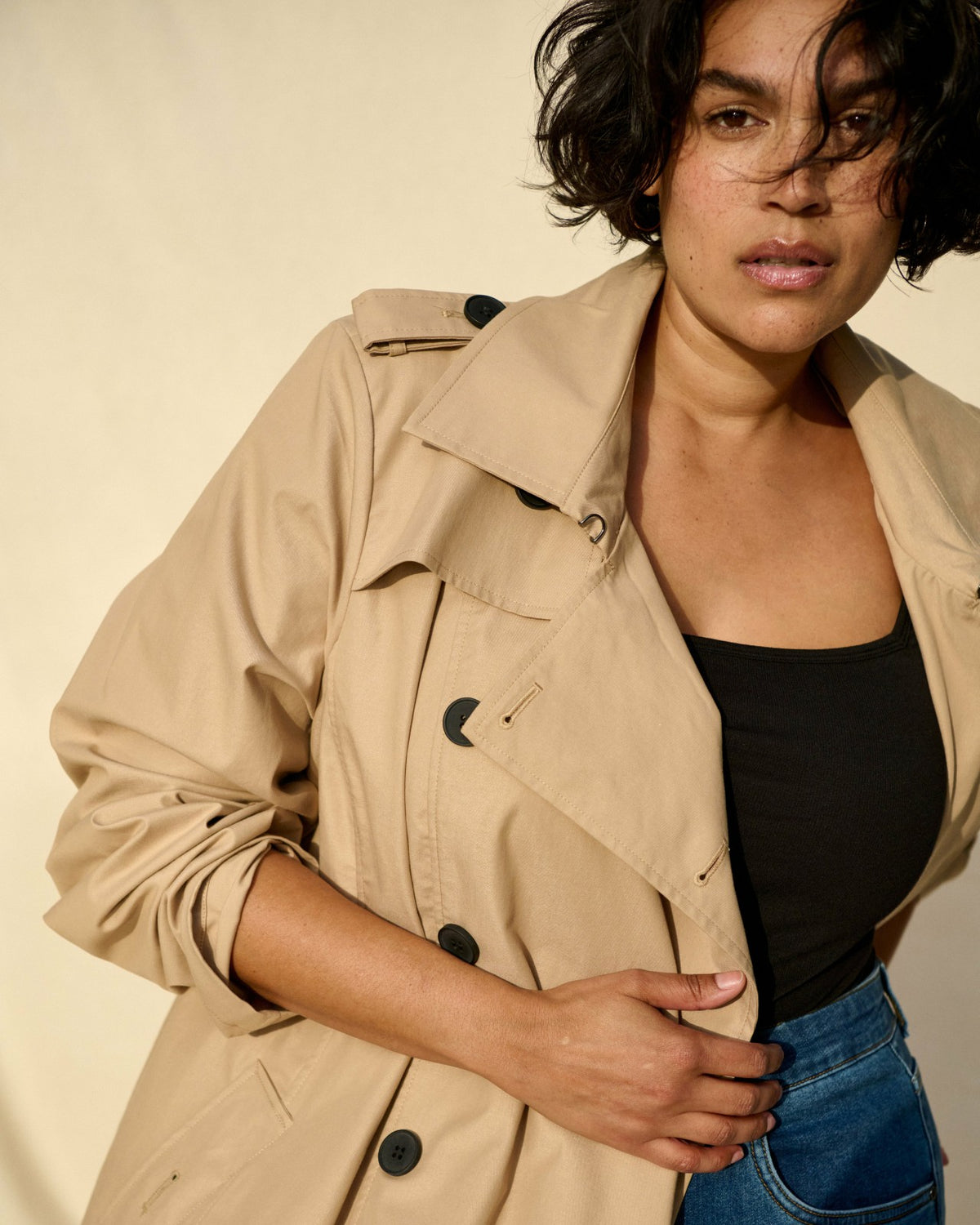 Derjon Trench Coat - Khaki | Universal Standard