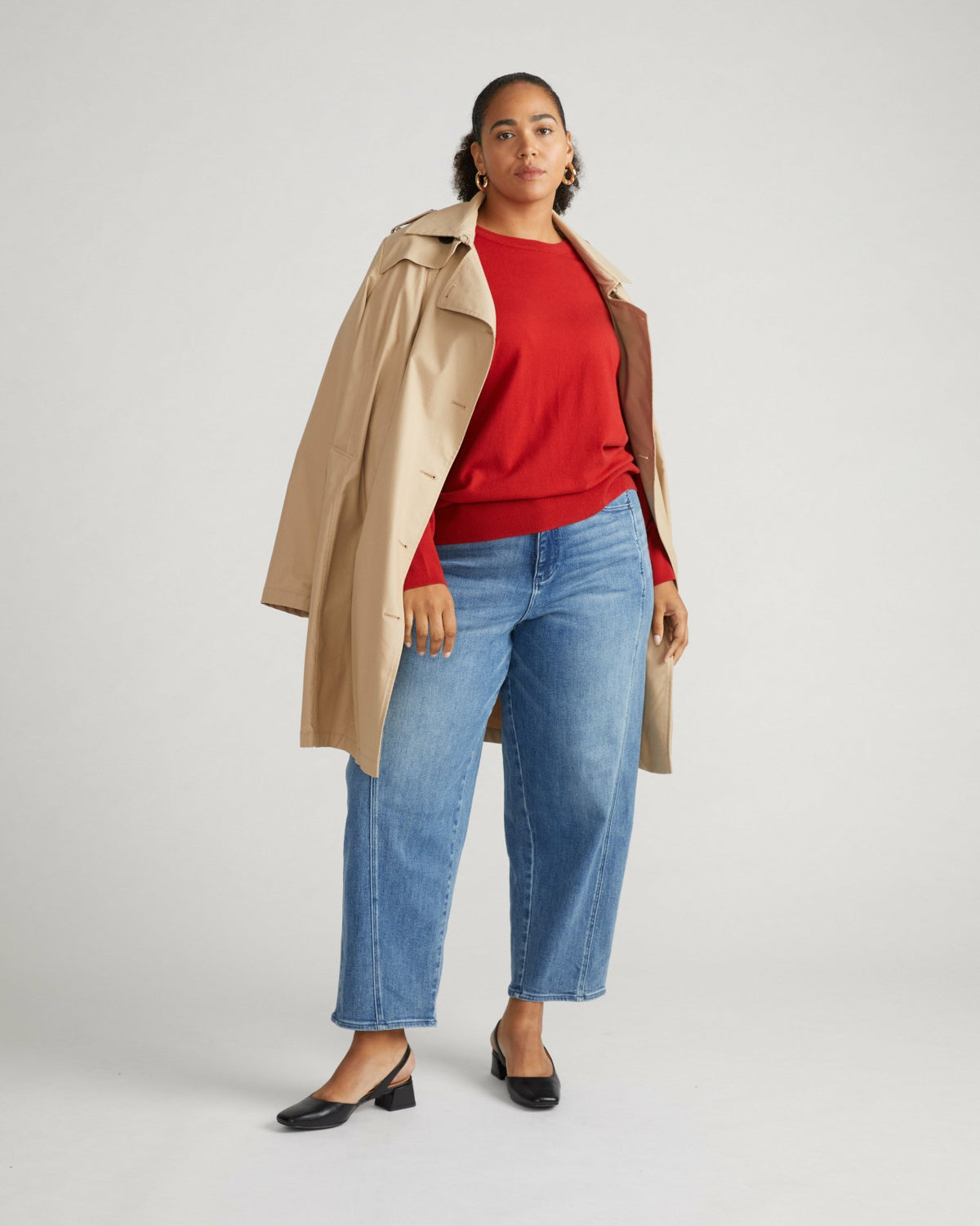 Derjon Trench Coat - Khaki | Universal Standard