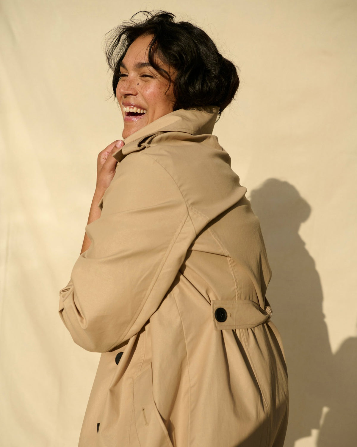 Derjon Trench Coat - Khaki | Universal Standard