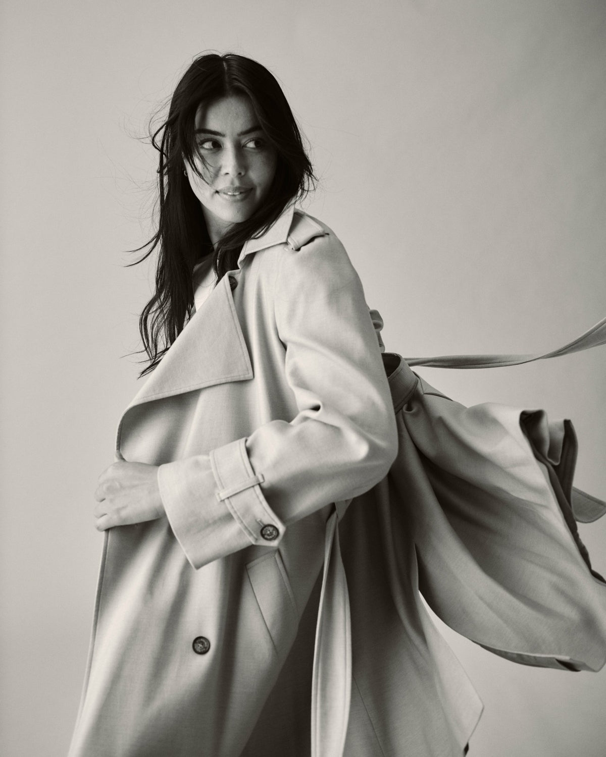 Henning x US Park Soft Trench - Birch | Universal Standard