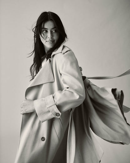 Henning x US Park Soft Trench - Birch | Universal Standard