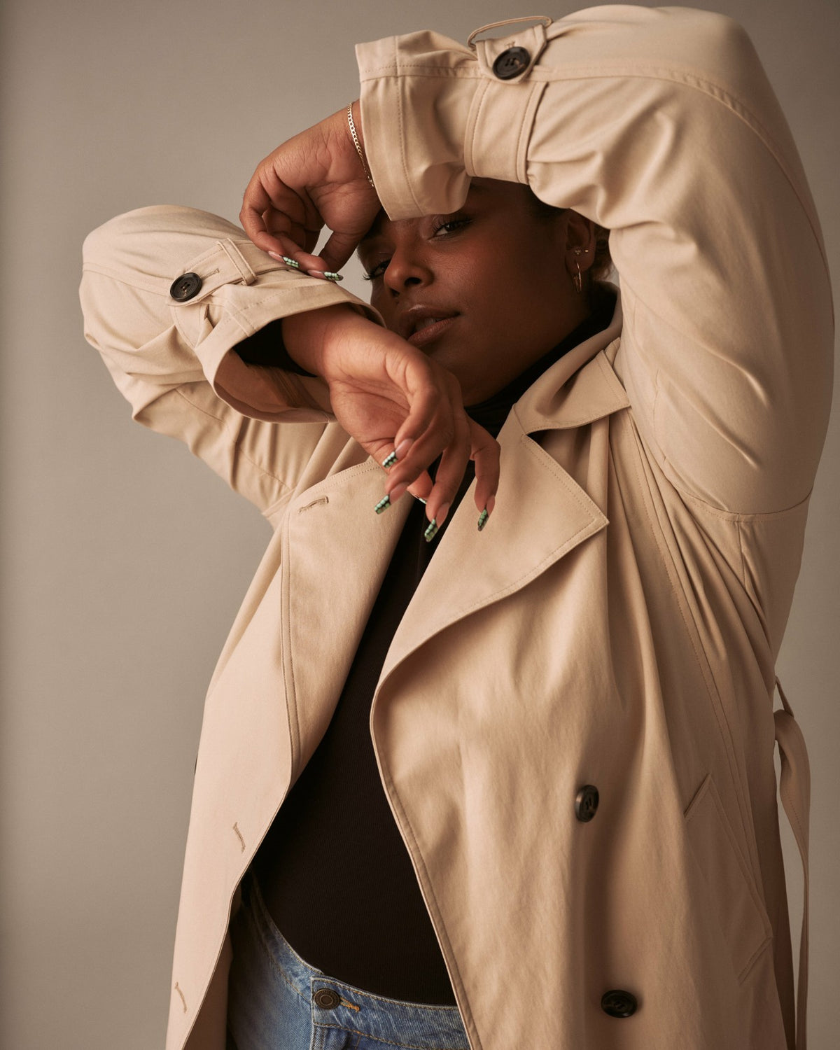 Henning x US Park Soft Trench - Birch | Universal Standard