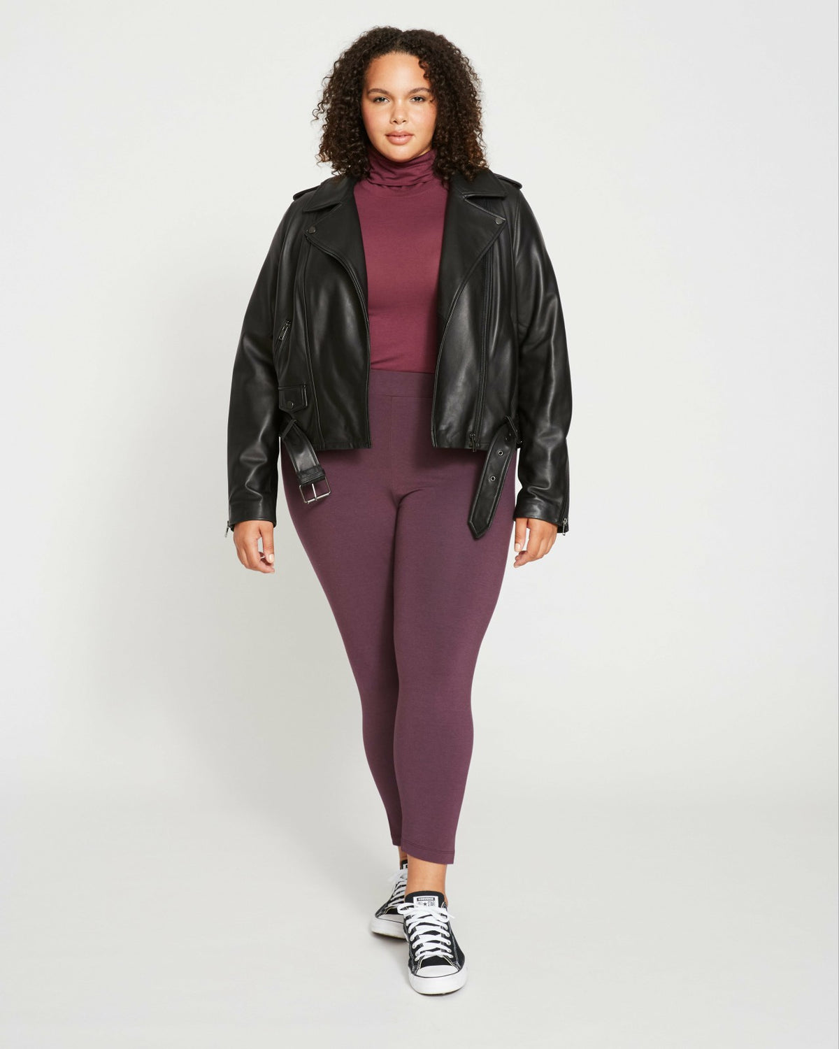 Leeron Leather Moto Jacket - Black | Universal Standard