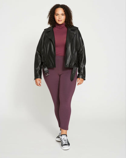 Leeron Leather Moto Jacket - Black | Universal Standard