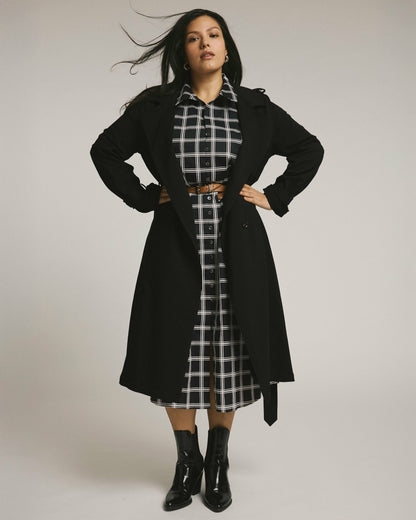 Henning x US Park Soft Trench - Black | Universal Standard