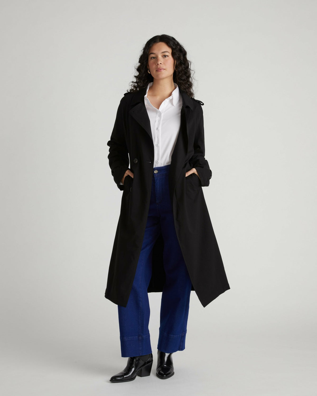 Henning x US Park Soft Trench - Black | Universal Standard
