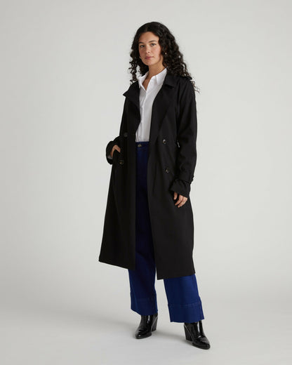 Henning x US Park Soft Trench - Black | Universal Standard