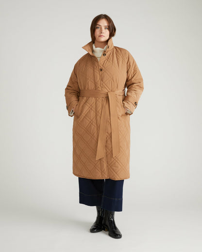 Nehra Quilted Coat - Classic Camel | Universal Standard