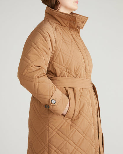 Nehra Quilted Coat - Classic Camel | Universal Standard
