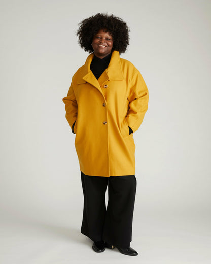 Marlo Cocoon Coat - Mustard | Universal Standard
