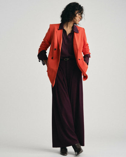 All Day Warren Double Breasted Blazer - Poppy | Universal Standard
