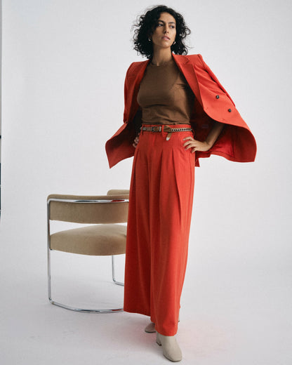 All Day Warren Double Breasted Blazer - Poppy | Universal Standard