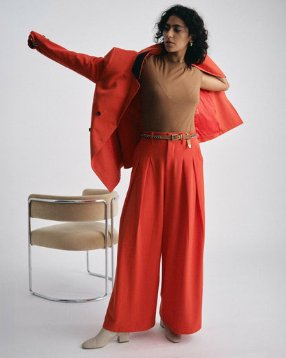 All Day Warren Double Breasted Blazer - Poppy | Universal Standard