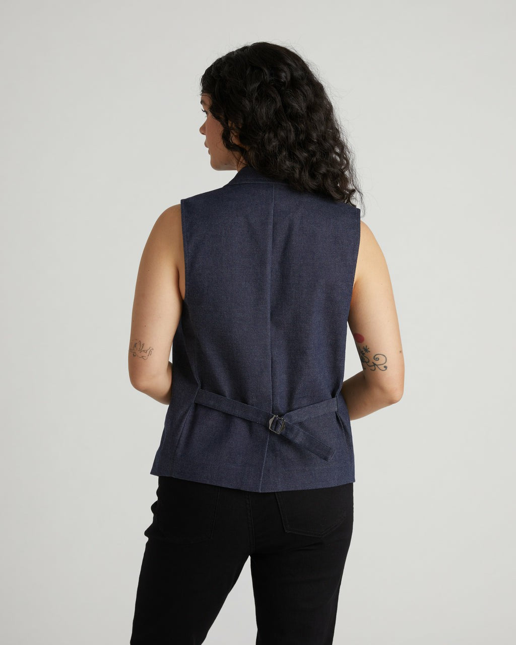 Edwin Denim Look Vest - Dark Indigo | Universal Standard