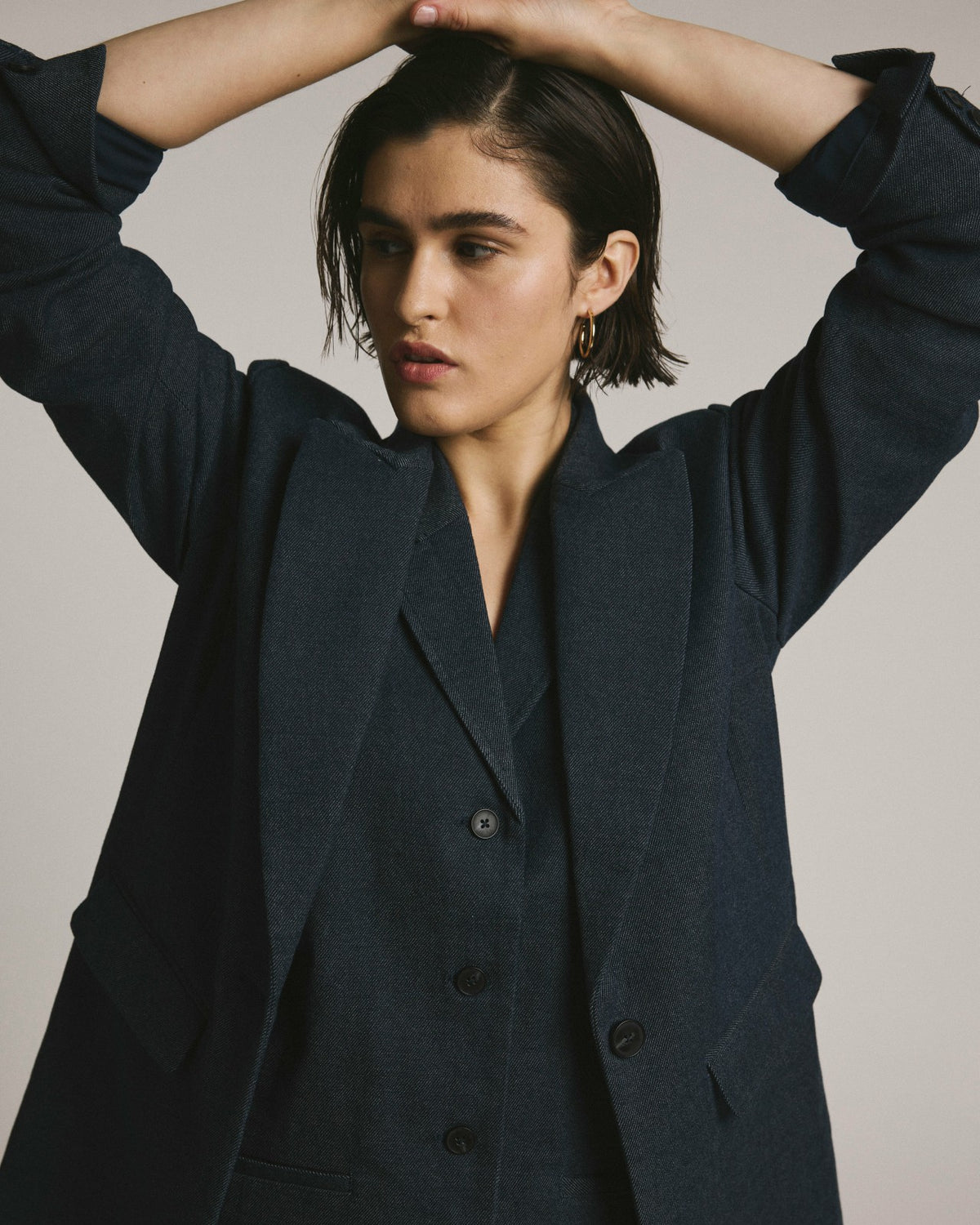 Edwin Denim Look Vest - Dark Indigo | Universal Standard