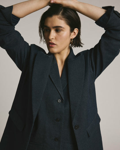 Edwin Denim Look Vest - Dark Indigo | Universal Standard