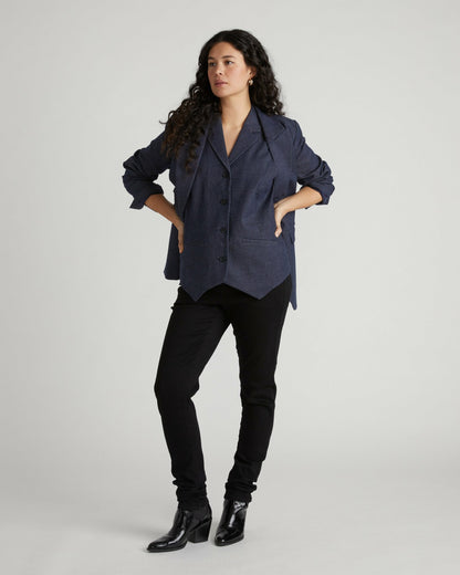 Edwin Denim Look Vest - Dark Indigo | Universal Standard