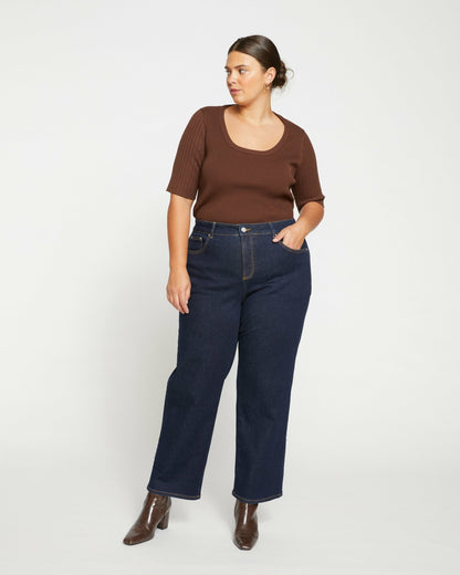 Bae Boyfriend Straight Leg Jeans - Vintage Indigo Selvedge | Universal Standard