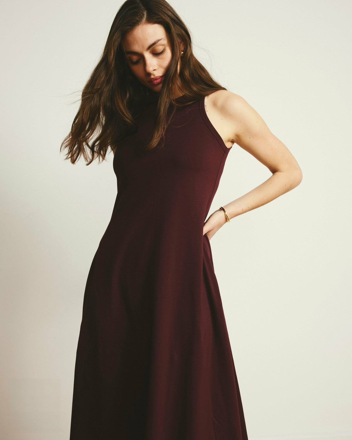 Sardinia Tank Dress - Black Cherry | Universal Standard