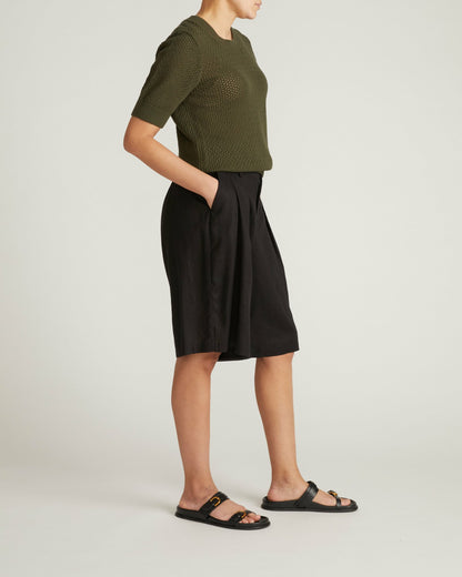 Rosie Pointelle Sweater Top - Camo | Universal Standard