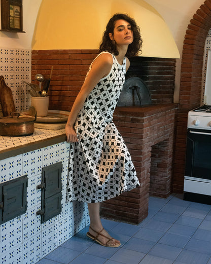 Sardinia Tank Dress - Eclipse Print | Universal Standard