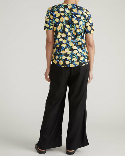 V Rex - Black Limoncello Print | Universal Standard