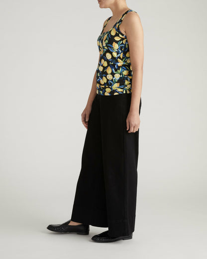 Square Neck Tank Top - Black Limoncello Print | Universal Standard